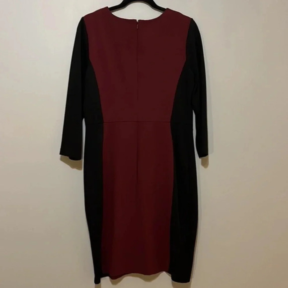 Talbots | Color‎ block matron & black knee length dress women’s 10 flattering - Picture 5 of 6